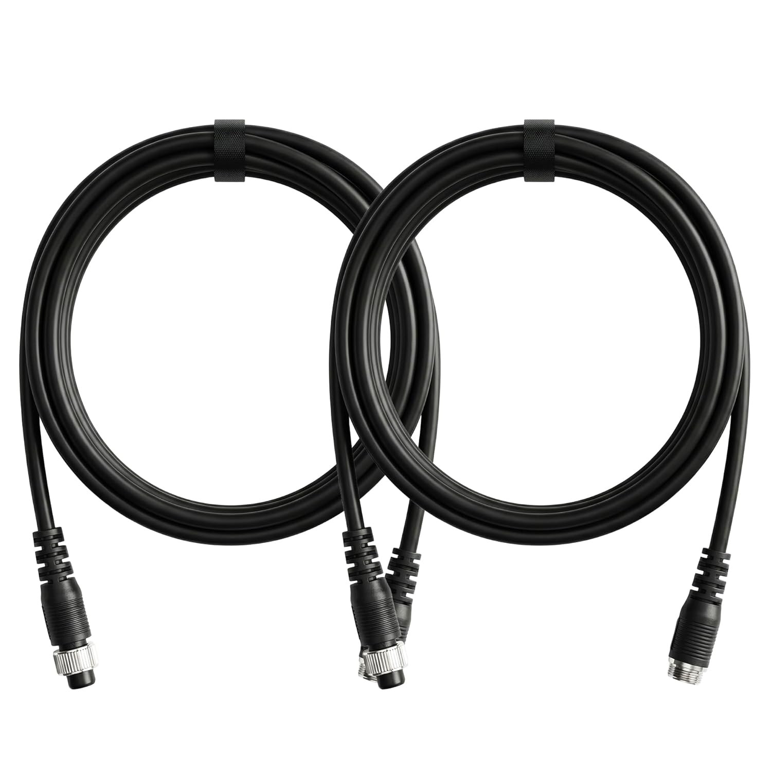 Battery Power Cable 1.5-6.5 FT (45-200 CM) Compatible for Daiwa Tanacom Seaborg Leobritz, Shimano Plays BeastMaster ForceMaster Electric Fishing Reels (2 Pcs, 6.5 Feet (200 cm))