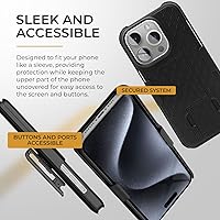Vista 79 de MOTIVE for iPhone 15 Pro Max Case with Belt Clip, Shell Holster Combo for Apple iPhone 15 Pro Max Holster, Slim Rugged Case, Drop Shockproof