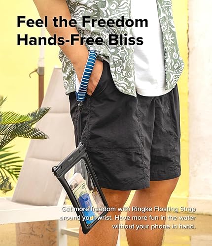 Miniatura 6 de Ringke Correa de flotador impermeable (paquete de 2), correa flotante, pulsera, agarre de mano, cordón compatible con cámara, teléfono, llave