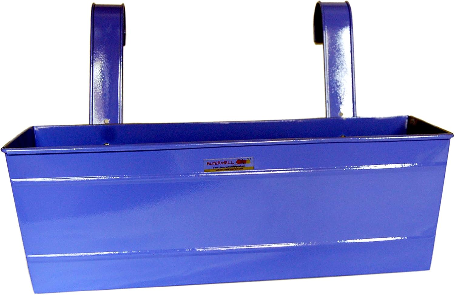 Rectangular Railing Planter with Polka Dots (Length 18 INCH X Breadth 6 INCH X Height 6 INCH) (3, Lavender)