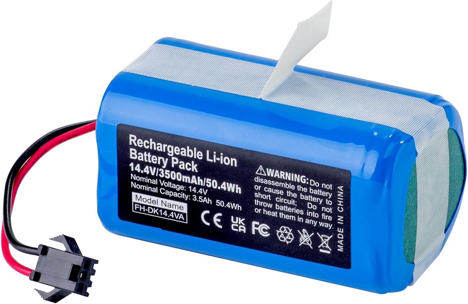 Ersatzakku 4000mAh 14,4V für Lubluelu SL60D, Venga RVC 3000 u.a