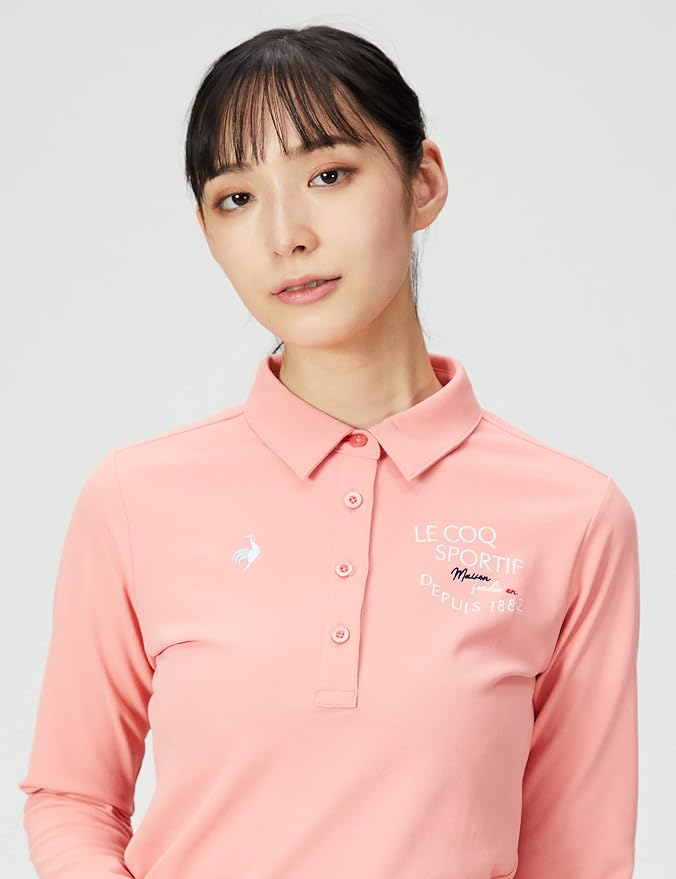 Amazon.co.jp: Coq Sportif Women's Polo Shirt, Long Sleeve Shirt