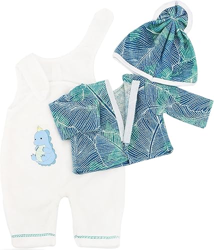 Miniatura 4 de NOXOMALL Ropa de muñeca para muñeca de 14 a 16 pulgadas, ropa de muñeca de bebé vivo