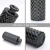 Vista 3 de Brajttt Juego de jarrones de flores negros, jarrón de cristal a granel juego de 8, mini jarrones de sabor artístico y cultural para decoración