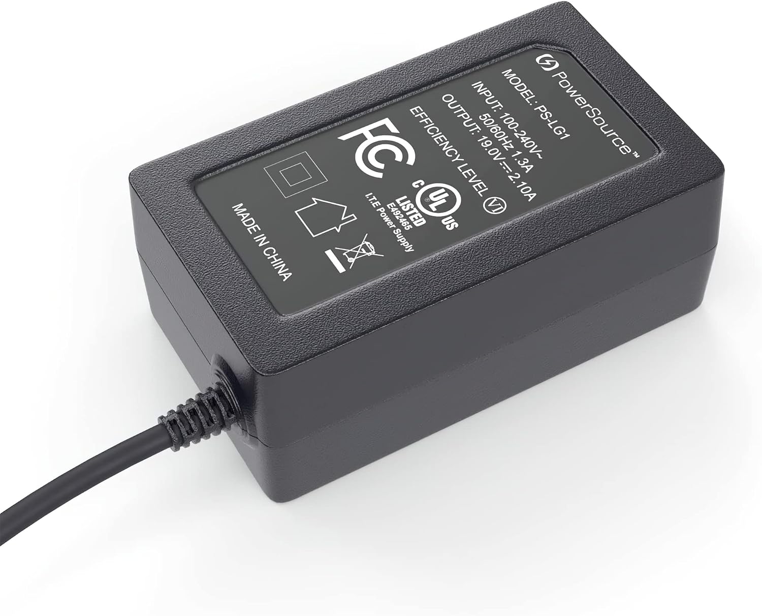 PowerSource 19V UL Listed 14Ft Long AC Adapter for LG Electronics 24" 27" 34" LED LCD Monitor Widescreen Ultrawide HD TV 24MA31D 32LH570B 34UM58-P ADS-40FSG-19 Replacement Power Supply Charger Cord