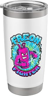 Freon Fighter HVAC Tech Refrigeration Cooling System Repair Stainless Steel Insulated Tumbler