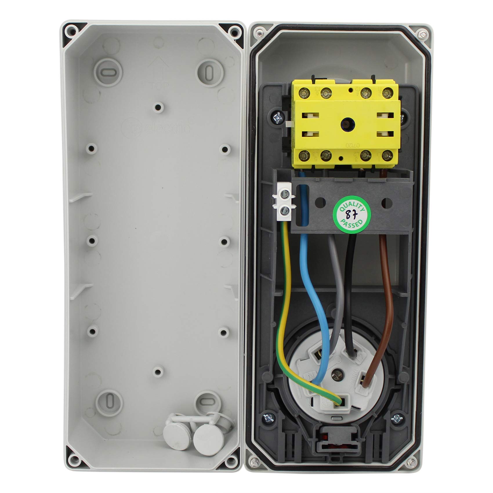 TPelectric CEE - Enchufes con interruptor (5 x 16 A/32 A) (IP44) (5 x 32 A)