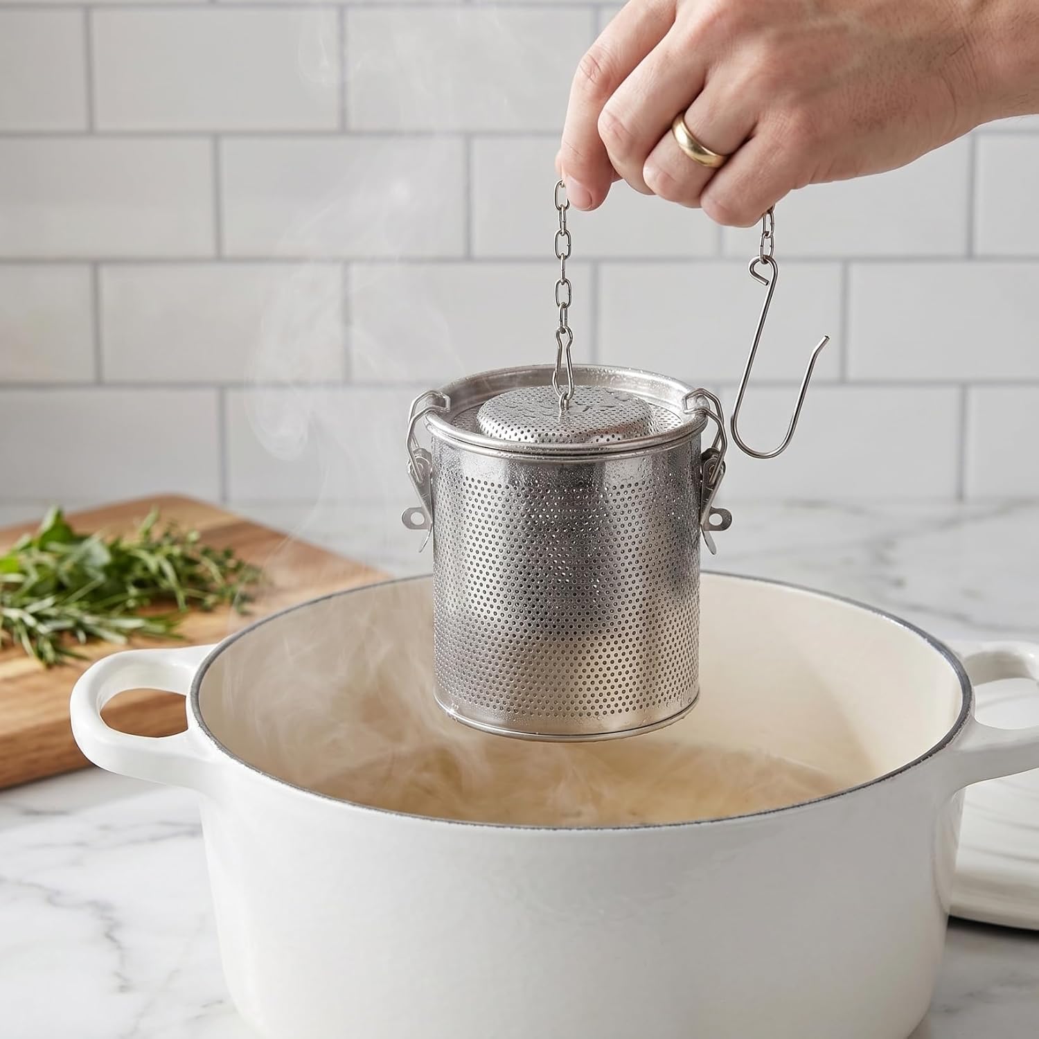 Stainless Steel Spice Filter Seasoning Strainer Cooking Spice Filter