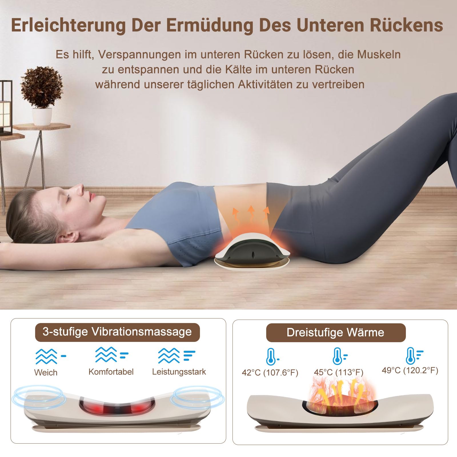 Electric Lendenwirbel-Massagegerät, Elektrisches Lendenwirbel-Traktionsgerät, massagegerät rücken, infrarot massagegerät
