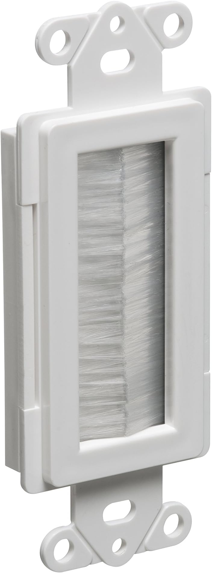 Arlington Industries CED135-1 Cable Entry Device with Brush-Style Opening, 1-Gang, White, 1-Pack