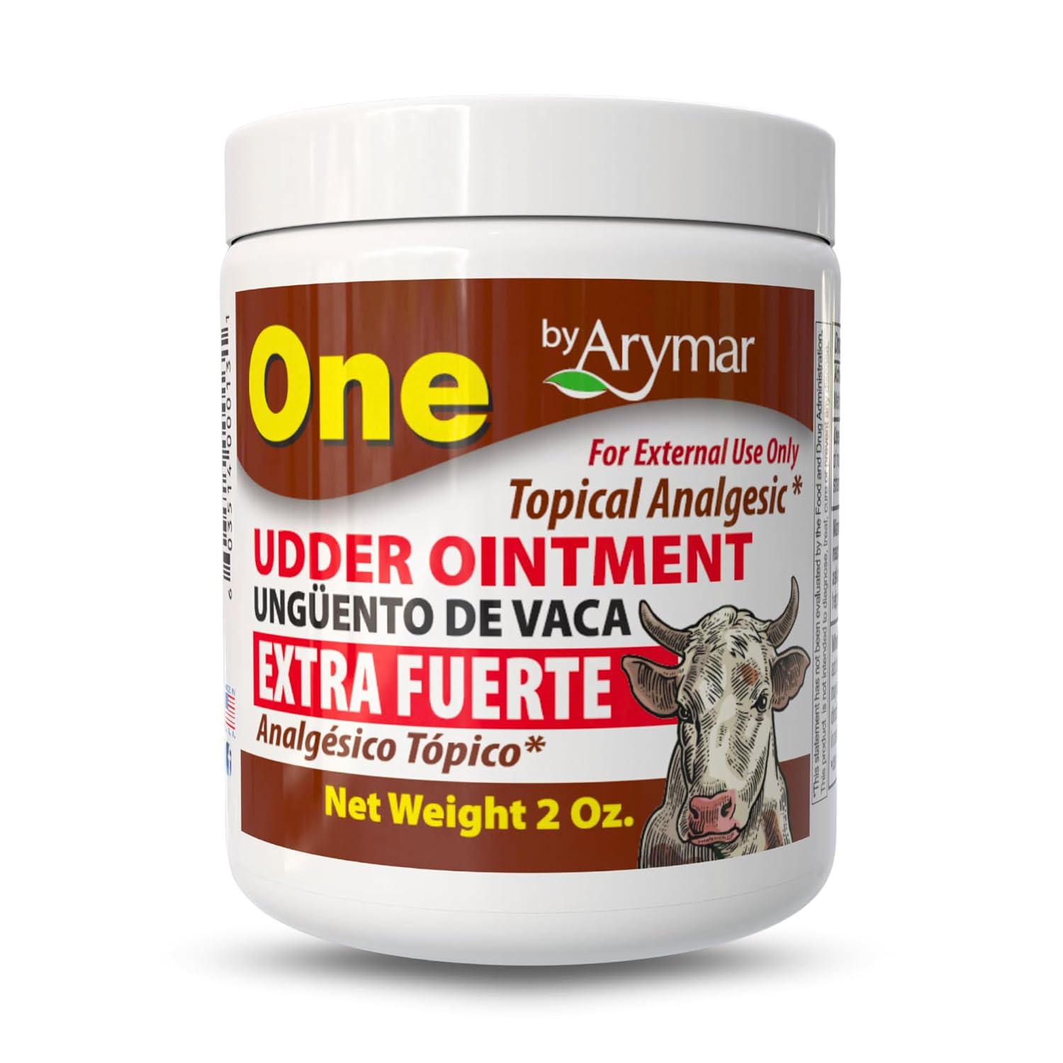Arymar Udder Ointment Topical Analgesic Cream for Muscle Joint Relief 2 oz