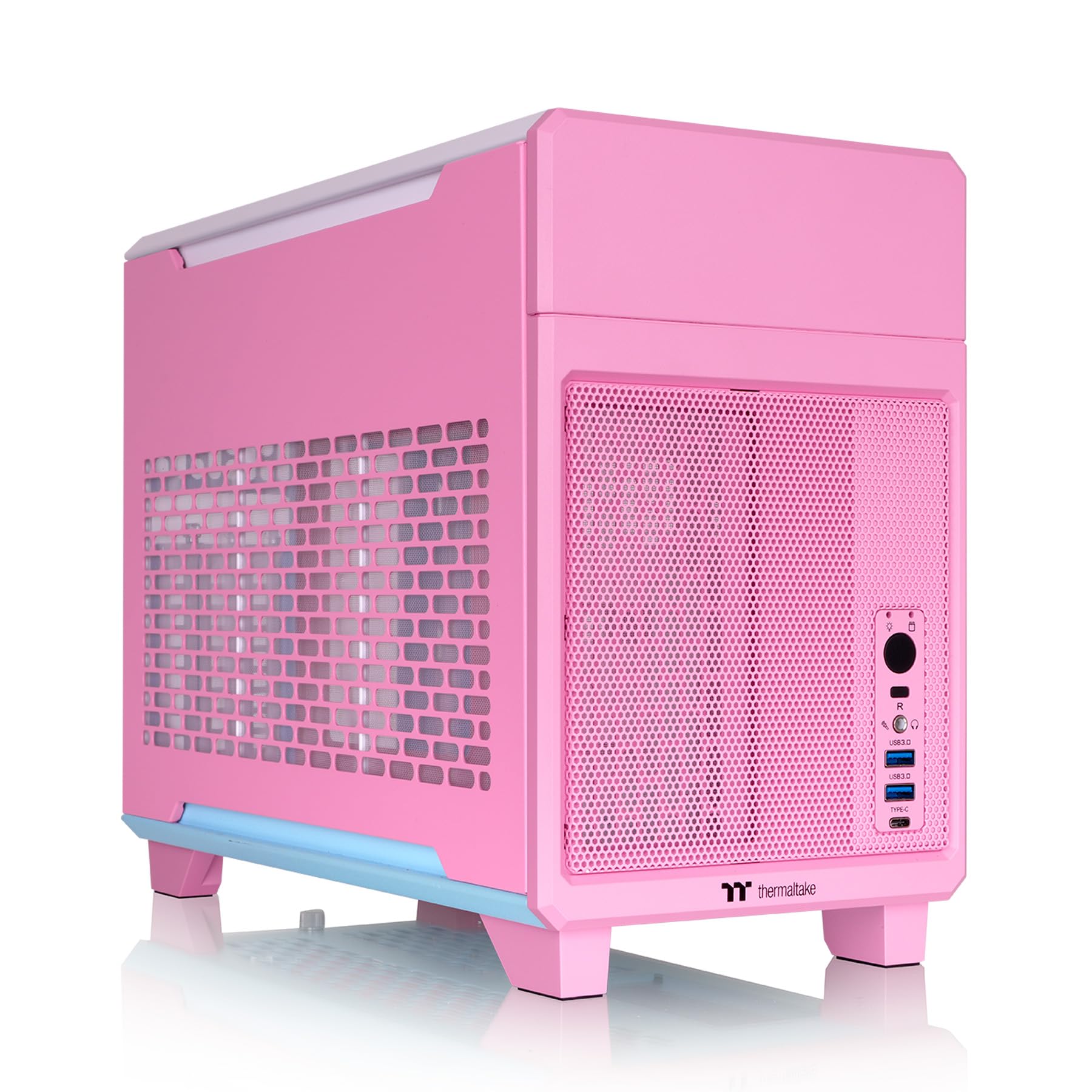 Thermaltake TR100 SFF Chassis; mITX Support; 18.9 Liters; PCIe 4.0 Riser Cable Included; 360mm GPU Clearance; 280mm Radiator Support; Removable PCIe