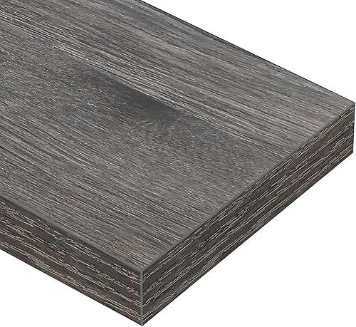 Miniatura 8 de QEEIG Estantes flotantes para pared, estante de baño, dormitorio, cocina, sala de estar, estilo granja, estante pequeño para libros de 16 pulgadas,