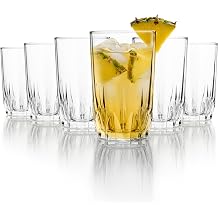 CELLO Glaze Tumbler Glass Set of 6 Pcs, 180ml Each | Compact and Elegant Glasses for Juice and Refreshments