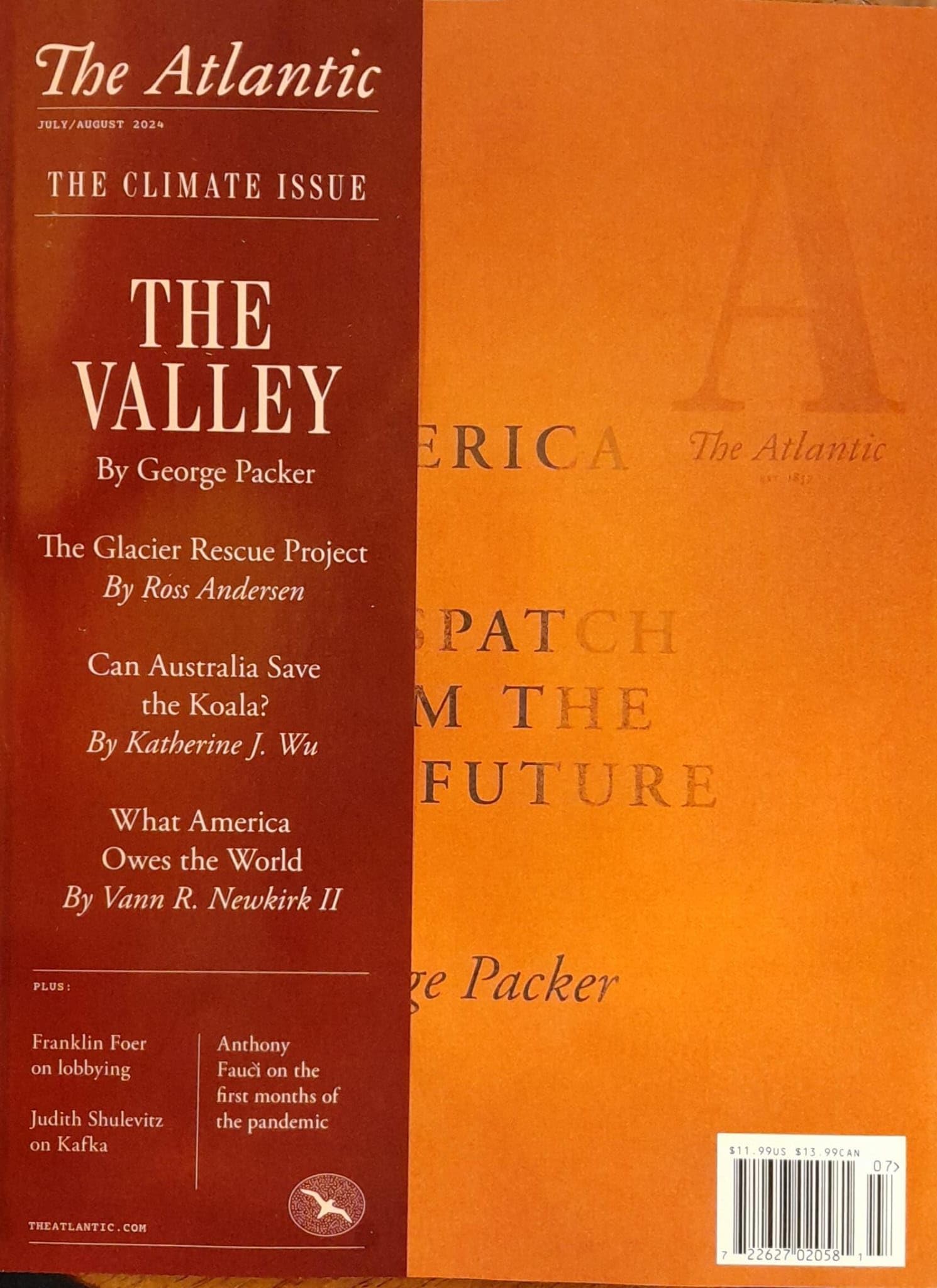 The Atlantic Magazine July-August 2024 The Valley By George Packer Single Issue Magazine – June 9, 2024