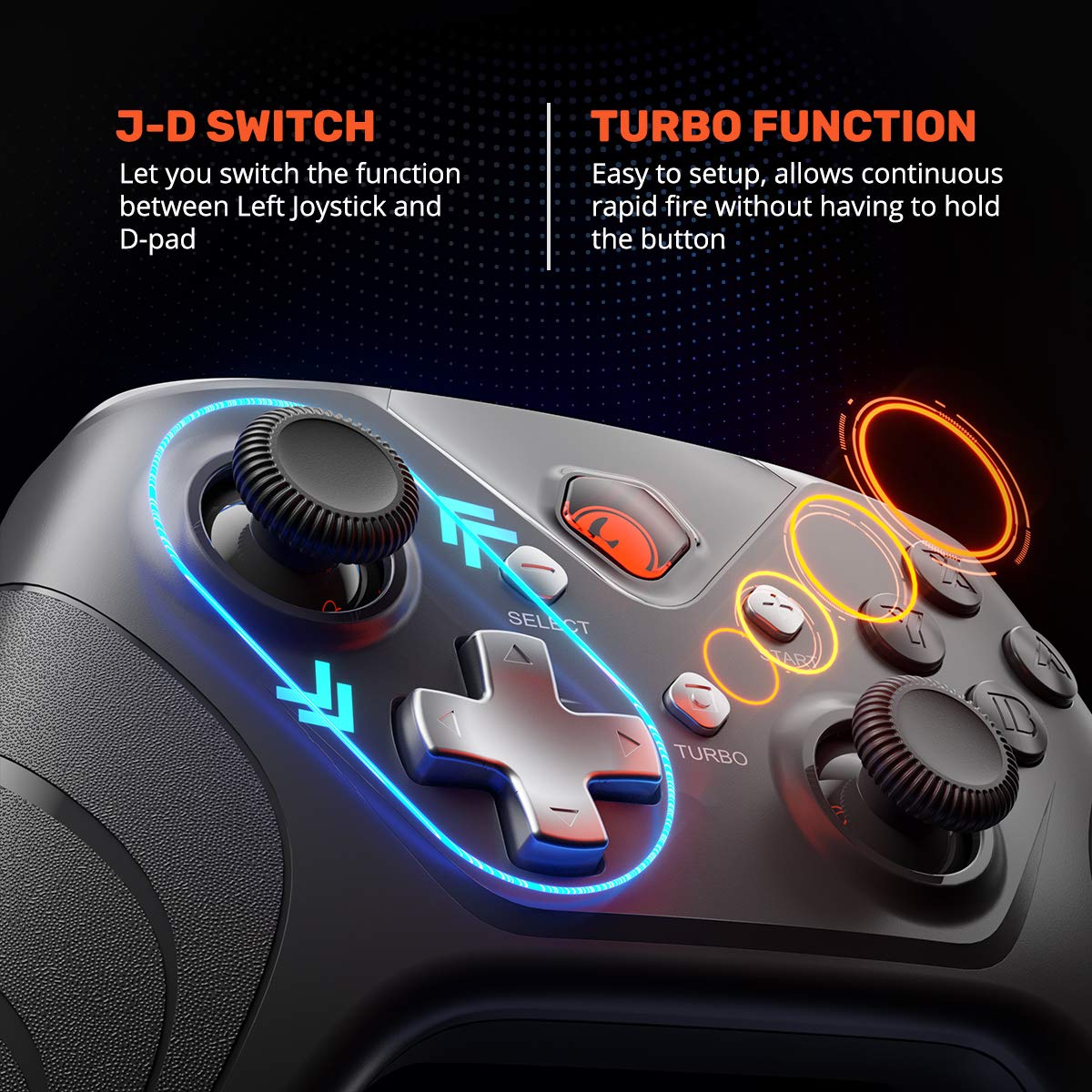 IFYOO XONE Wired PC Controller USB Gaming Gamepad Joystick For Computer & Laptop (Windows 10/8/7/XP, Steam) | Android | PS3 | Switch - [3.2M Detachable USB Cable]