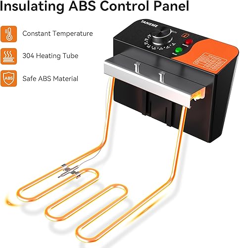 Miniatura 2 de TANGME Freidora comercial, freidora eléctrica de encimera de 3400 W, 20.7 cuartos de galón con 6.35QTx2 cestas de acero inoxidable freidora de
