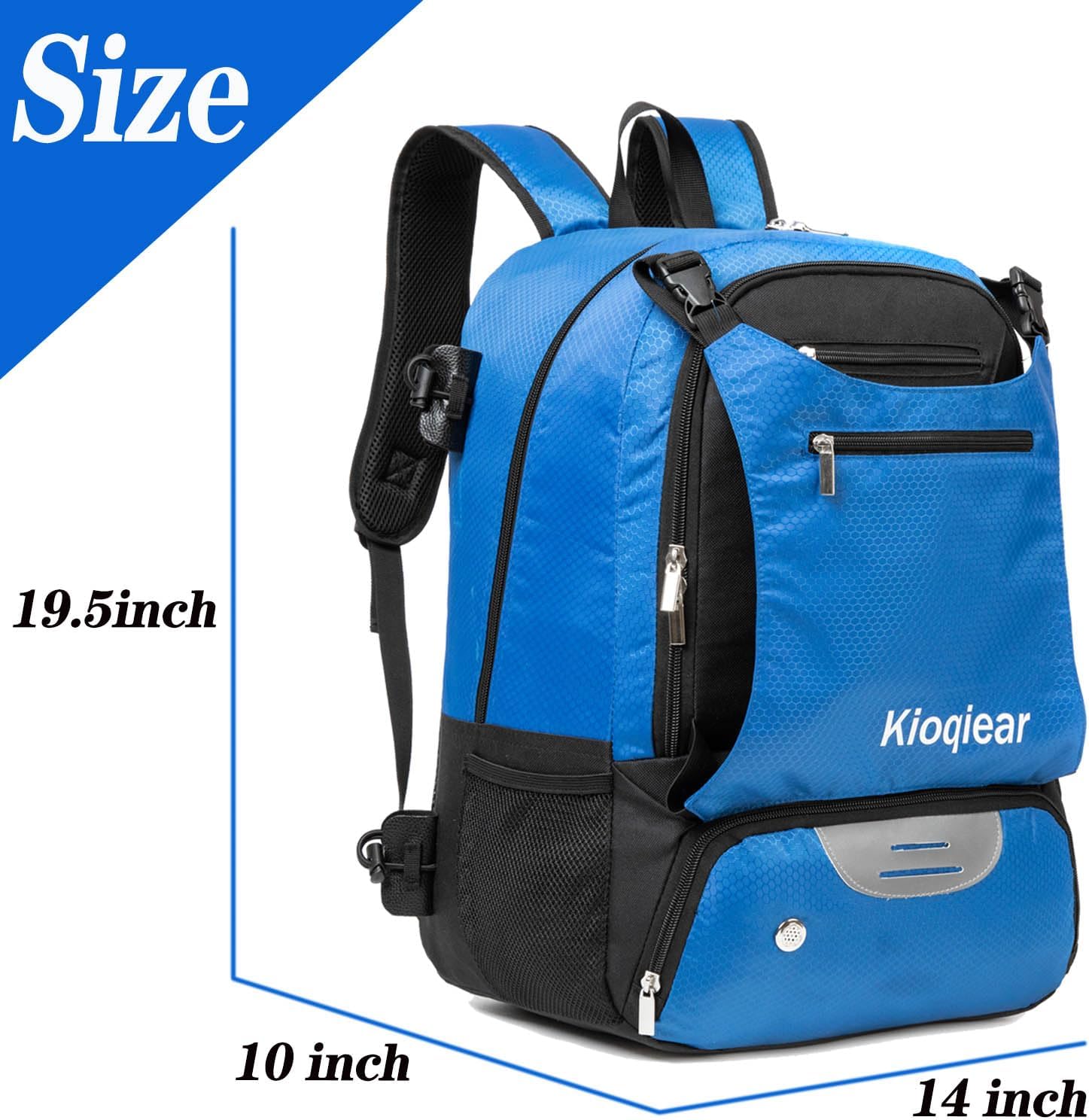 Lacrosse Bag - Large Sports Backpack for Lacrosse Equipment - Two Stick Holders and Separate Cleats Shoe Compartment