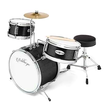 Amazon.com: Ashthorpe 3-Piece Complete Drum Set - Beginner