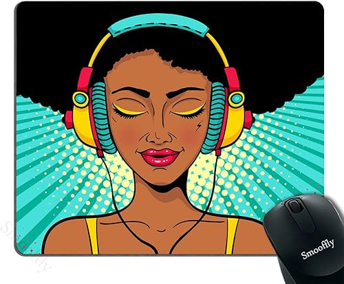 Miniatura 10 de Smooffly Alfombrilla de ratón floral de paisaje de naturaleza acuarela, plantas de flores, hierbas, escena de jardín, flores coloridas de pétalos de