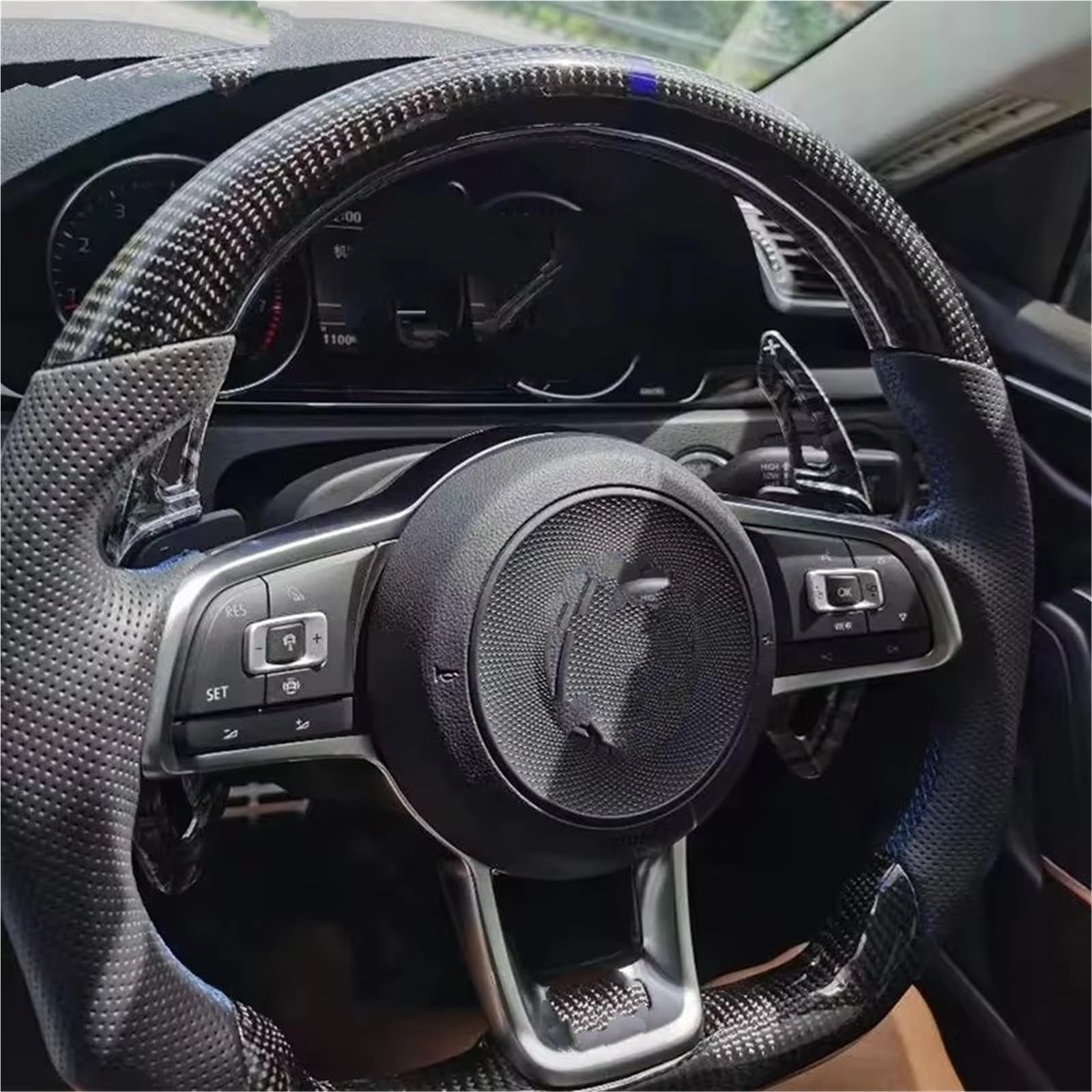 Paletta Cambio Volante Compatibile Con Per Golf 7 Per Rline 7.5 Per GTI Per Sagitar Per Polo MK7 Per GTD Per GTE Copertura Per Estensione Del Cambio Al Volante Dell'auto