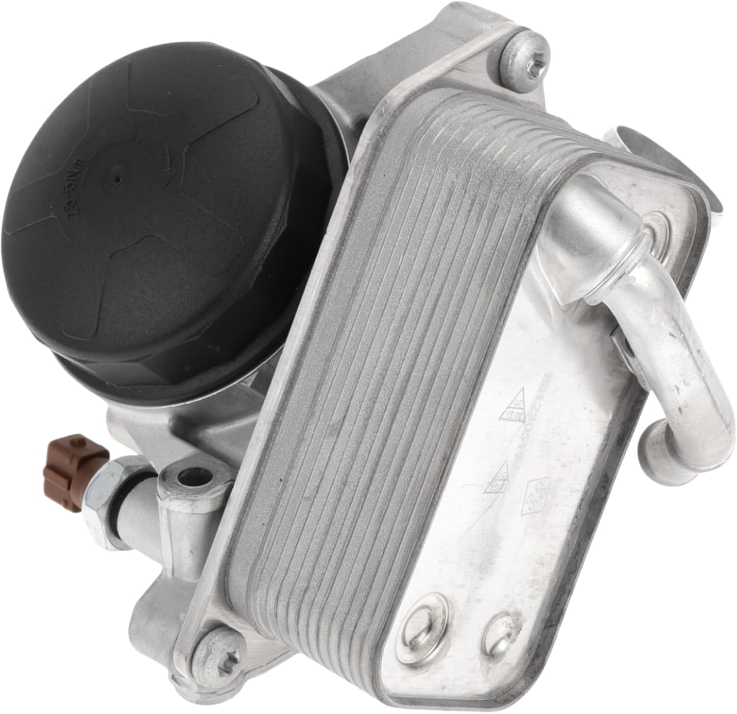 1 Pc Engine Oil Cooler for BMW Transmission Oil Cooler Trans Cooler with O-ring Seals No.11428637812 Silver Tone Aluminum Alloy