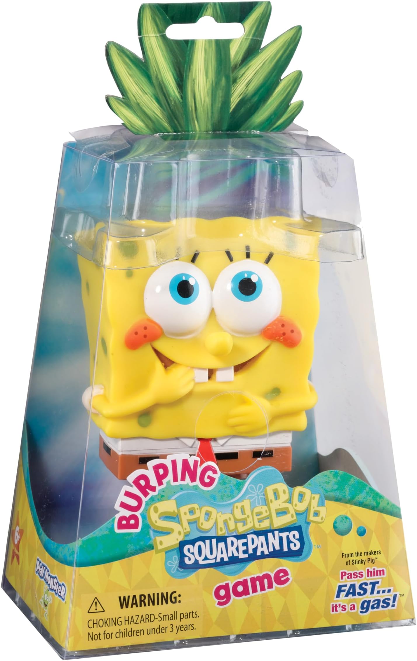 PlayMonster Burping Spongebob Squarepants Game Yellow