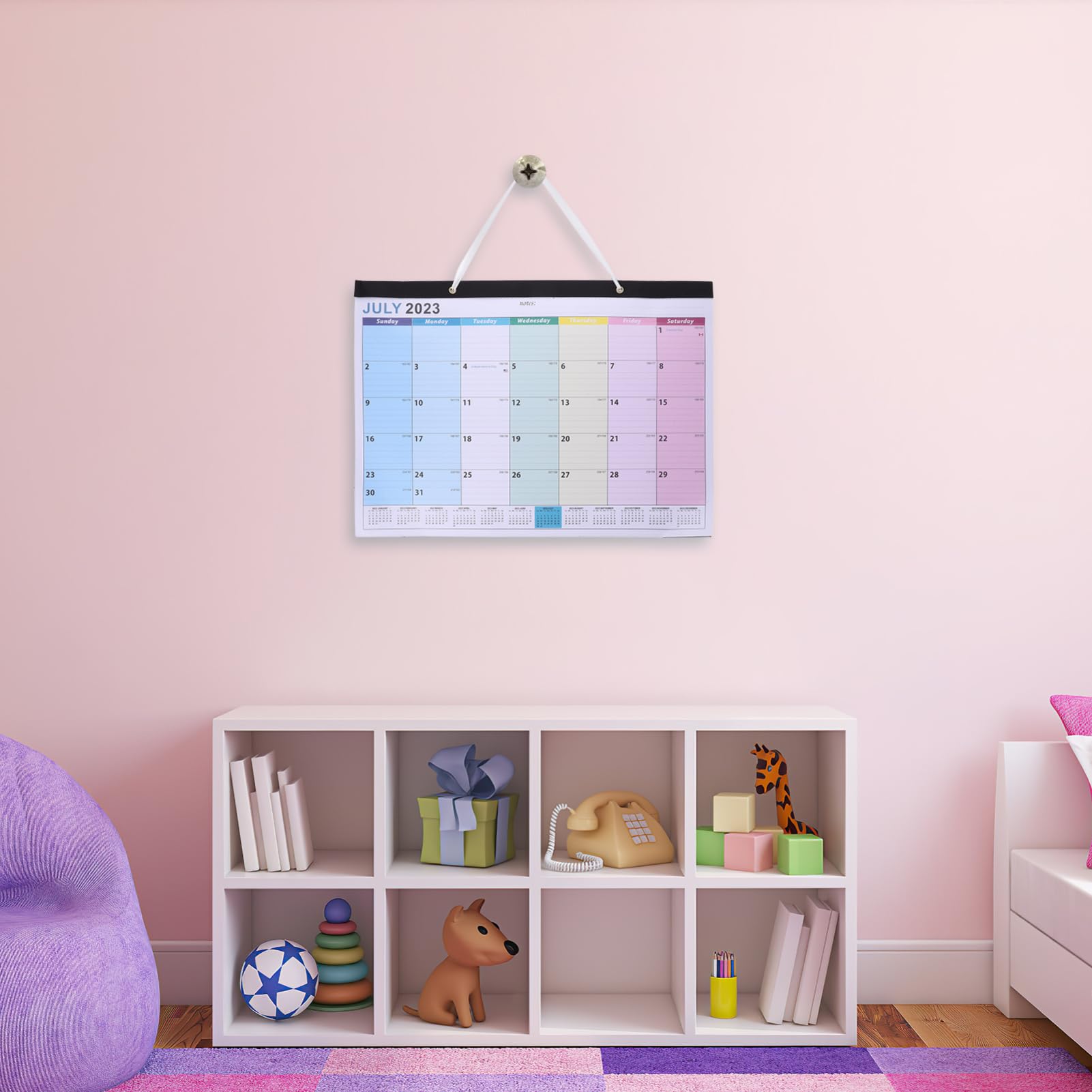 Lurrose 4stücke Monatlicher Wandkalender Mit Dickem Papier Europäischer Stil Für Büro Und Zuhause Praktische Monatsübersicht Für Planung Und Countdown-aktivitäten