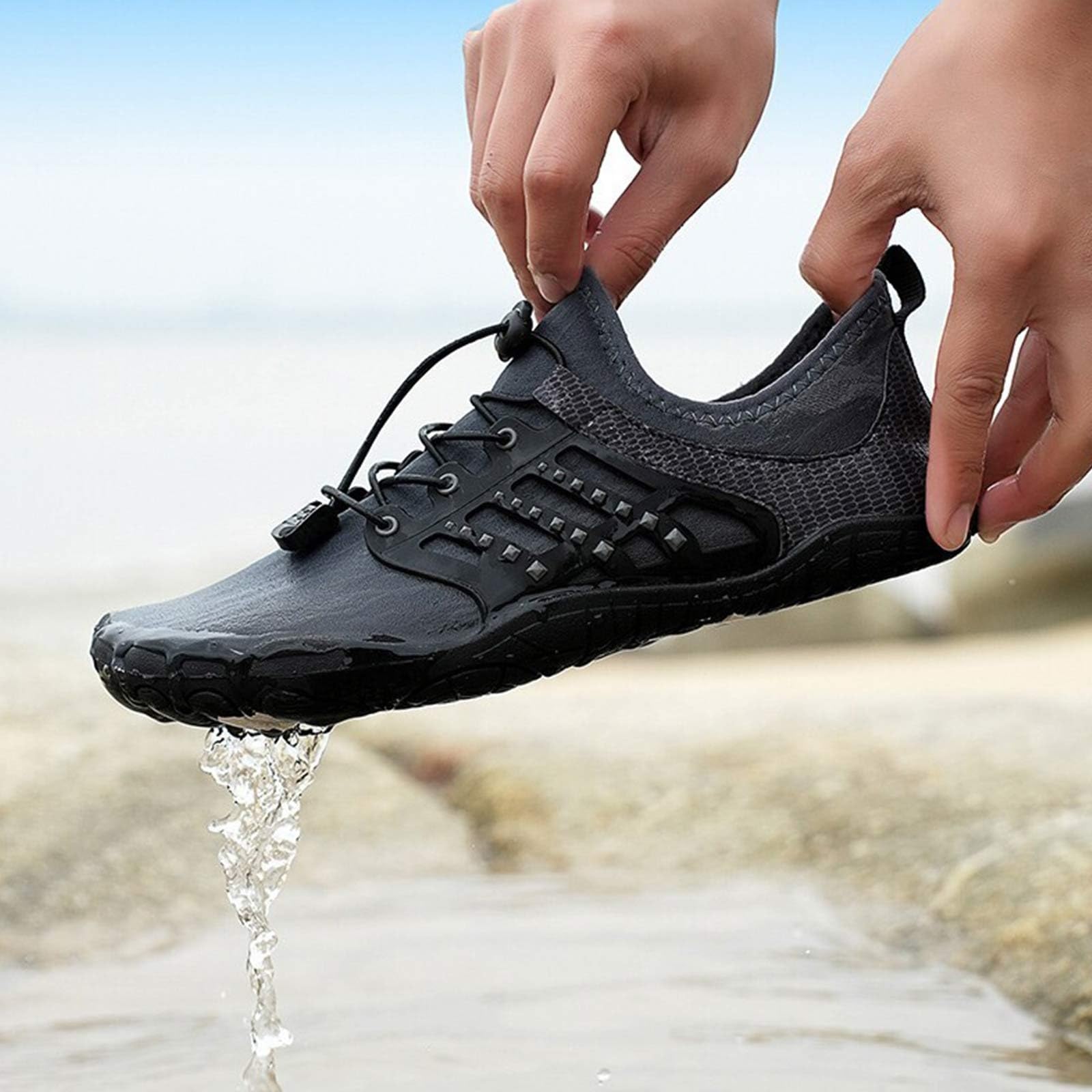 Scarpe Da Scoglio Mare Spiaggia Sandali Uomo Roccia Di Gomma Per Il Scarpette Donna Acqua Trasparenti Scogli Neoprene Tg Scarpetta Bambina Entrare In Acquatiche Fiume Plastica