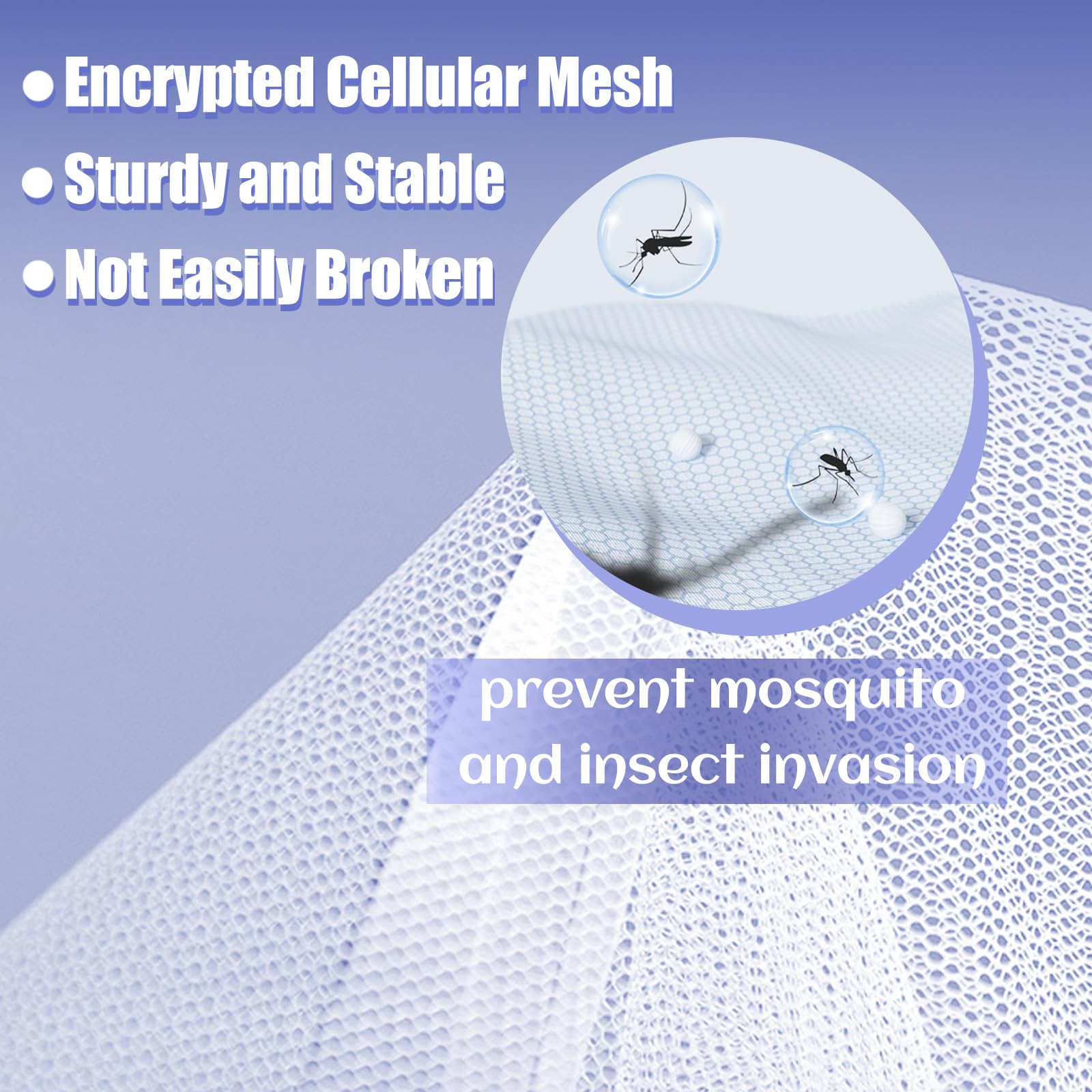 PARFINER Mosquitera desplegable para Patio, Cama, Tienda de campaña tamaño King, mosquitera portátil con Malla Inferior para Exterior o Interior (Gris)