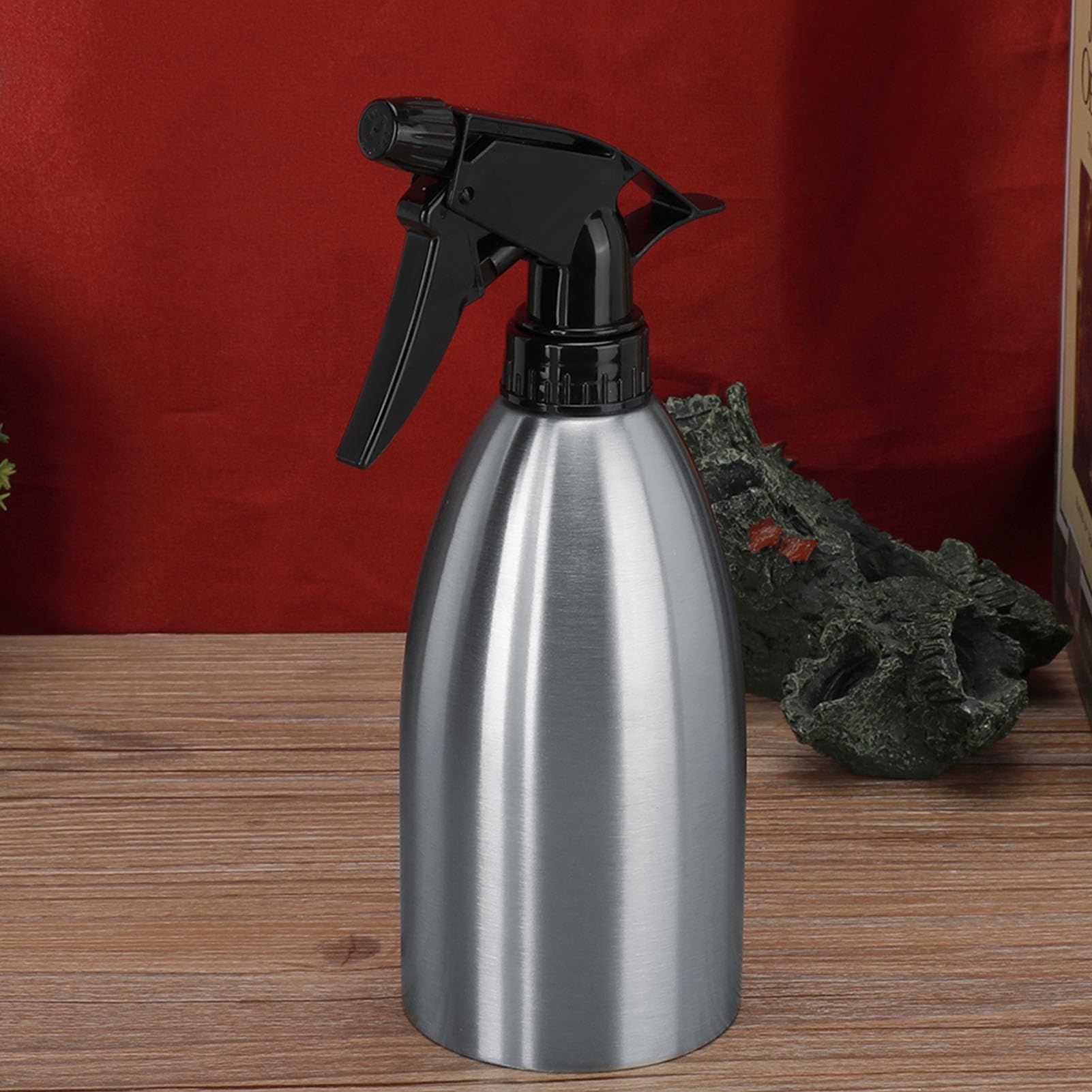 Flacone Spray in Acciaio Inossidabile, 500ml Spruzzino Piante In Acciaio Cucina Manuale Spruzzo Bottiglie Spray per Giardinaggio Cucina Grigliate