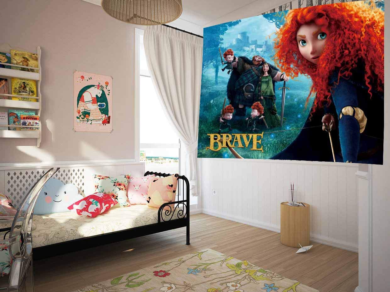 Brave Backdrops Princess Merida Banner Brave Theme Birthday for ...