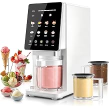 Ice Cream Maker Machine, 11-in-1 Frozen Dessert Machine with 3 Pints