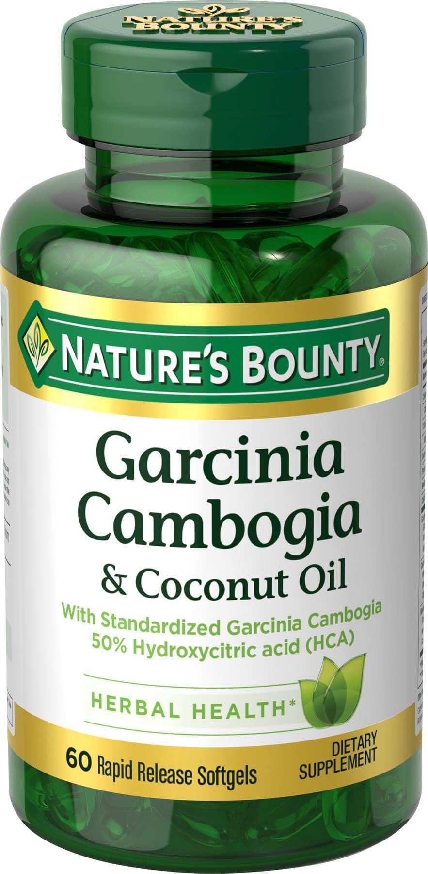 Nature's Bounty Garcinia Cambogia Pills and Coconut Oil, 60 Count