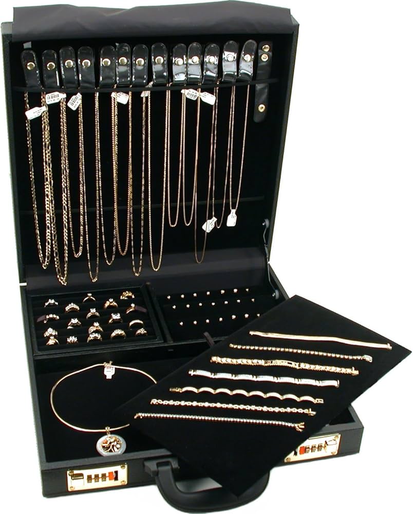 Amazon｜大型ジュエリートラベルアタッシュプレゼンテーション