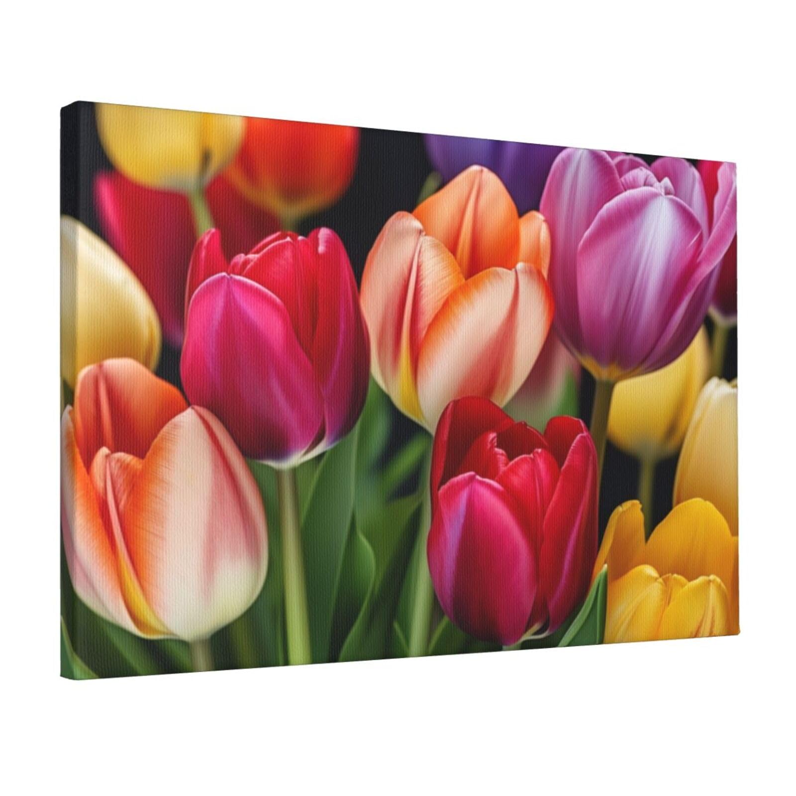 DWVTSLH Flower Poster Paintings Canvas Wall Art Bedroom Prints Home Decor Hanging Picture Modern Home Artworks Aesthetic for Living Room Office Wall Decor 12x18in Unframed