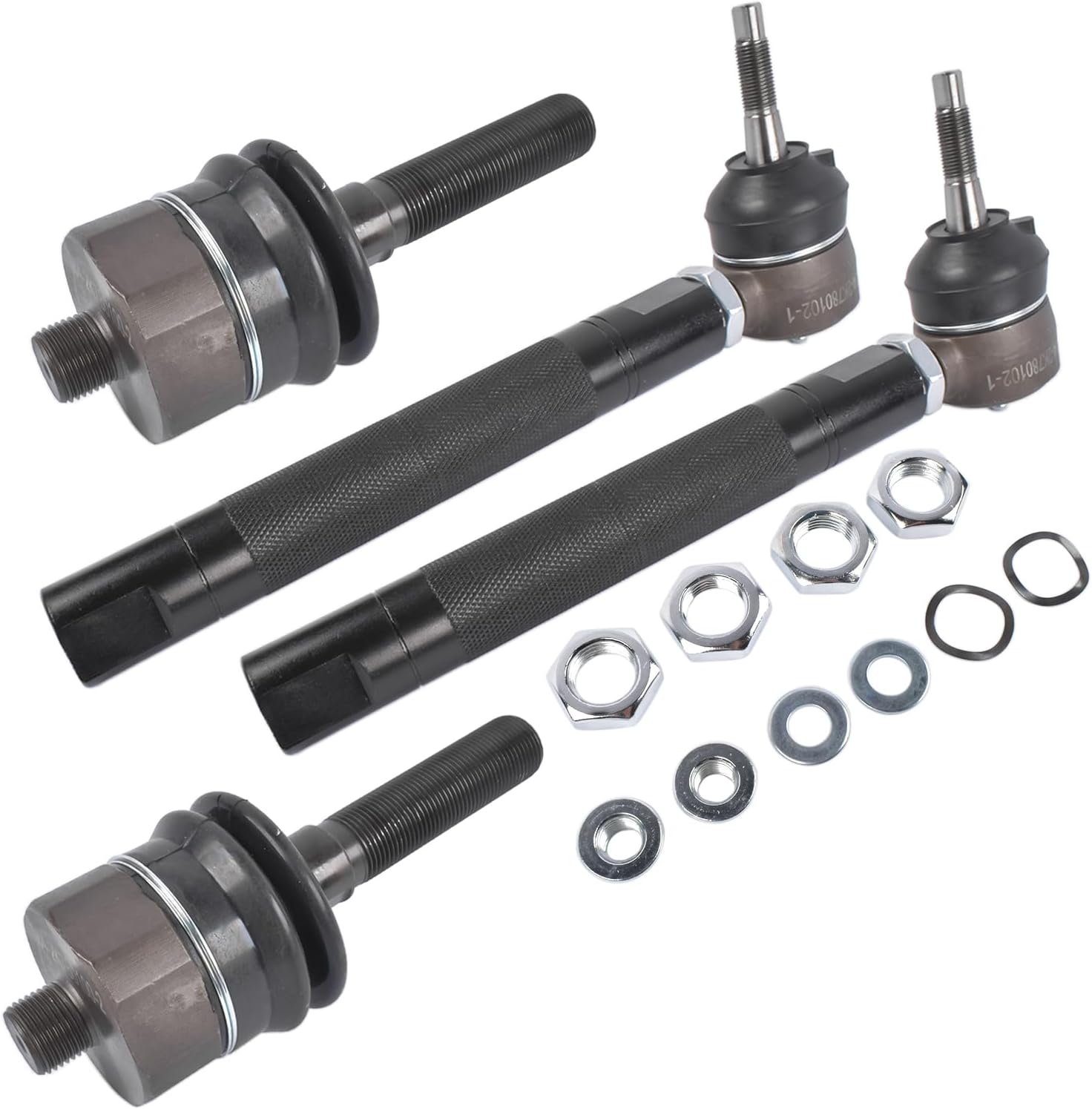 Heavy Duty Tie Rod Ends Kit 0-6" Adjustable Replacement for Cadillac Escalade Chevy Tahoe Silverado GMC Yukon Sierra 1500 2500 4.8 5.3 6.0L 1999-2007