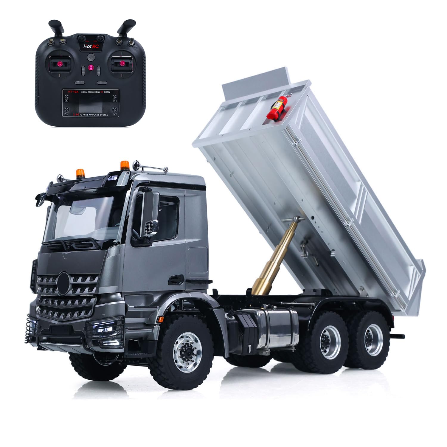 TOUCAN RC HOBBY 1/14 3348 RC Hydraulischer Muldenkipper 2025 Typ 6WD Fernbedienung Kipper Fast Vollmetall Chassis 2 Gang Dumper Auto Licht Sound