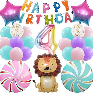 23 Stk Gabys Dolhouse Geburtstagsdeko 4 Jahre Kinder, Ballons Party Deko