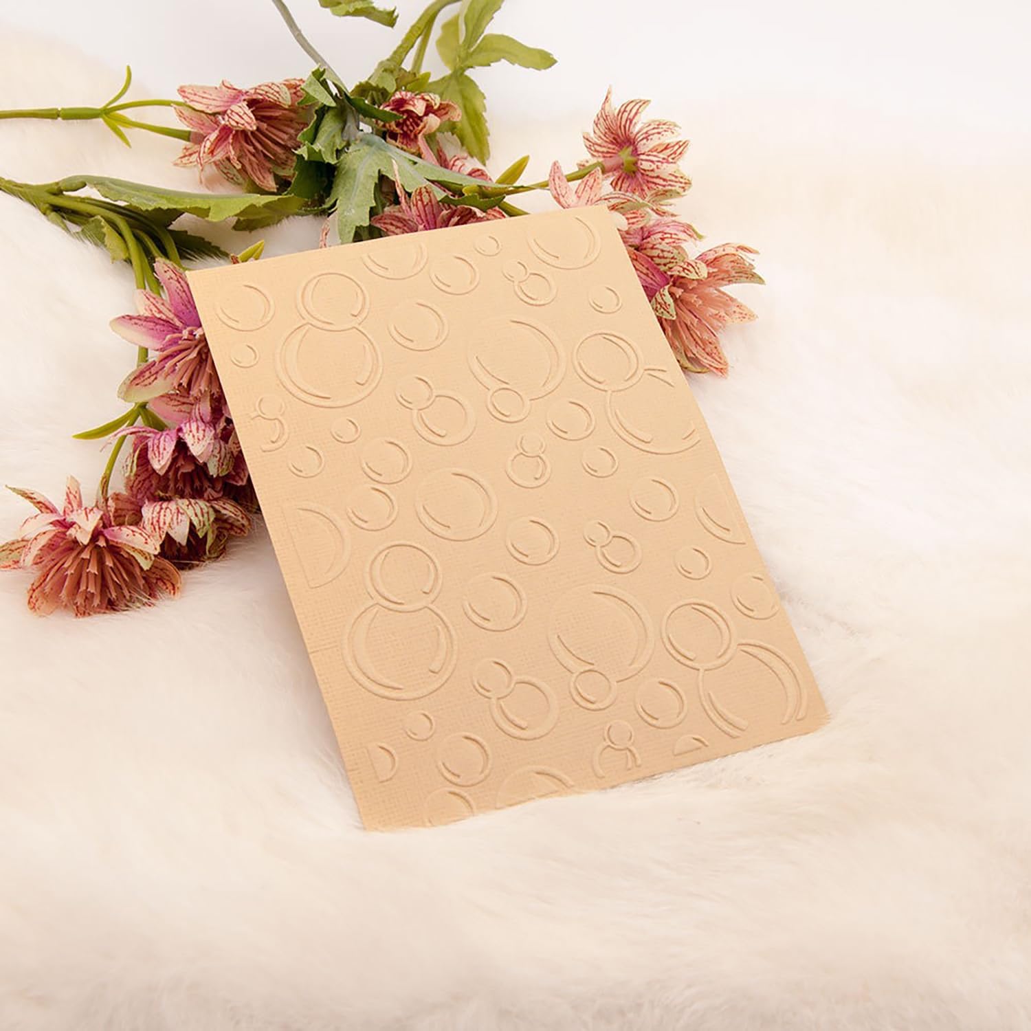 3D Bubbles Texture Plastic Embossing Folder A6 Size - DIY Card Making, Scrapbooking, Handmade Paper Craft Supplies