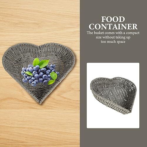 Miniatura 8 de Cabilock Cesta de papel negra de 150 libras, ideal para cocina, sala de estar, restaurante, cafetería, picnic al aire libre, arreglo floral, bandeja