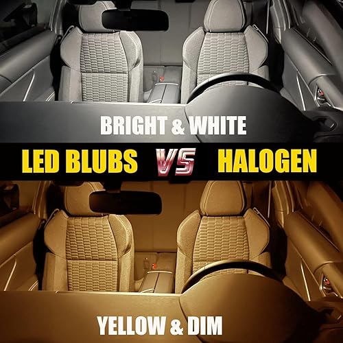 Miniatura 2 de XFLHEHD Juego de 8 luces LED interiores WRXWRX STIImpreza para Subaru WRX, WRX STI, Impreza Super Bright 6000K Bombillas LED interiores blancas de