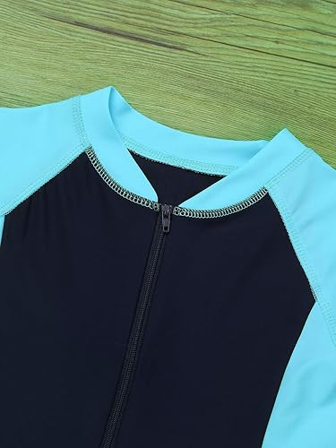 Miniatura 6 de Traje de baño de una pieza para niños y niñas, traje de baño deportivo acuático, protección solar UPF 50+