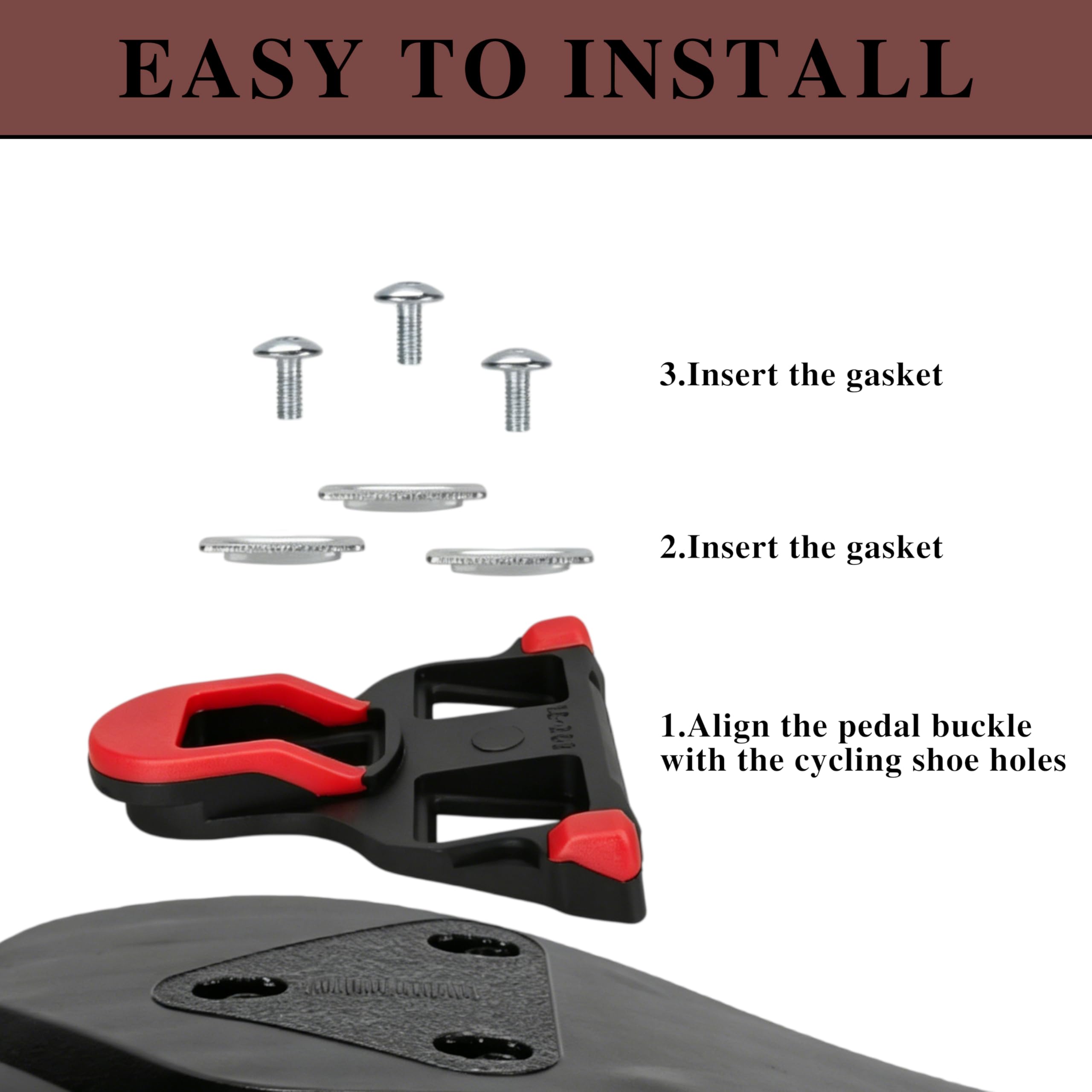 2 Pack Bike Cleats Compatible with Shimano SPD Pedals SM-SH10 SH11 SH12 - Image 3