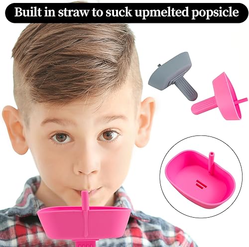 Miniatura 7 de Moldes de paletas para niños pequeños, moldes de silicona para paletas para niños, moldes de paletas, soporte reutilizable para palitos de hielo sin