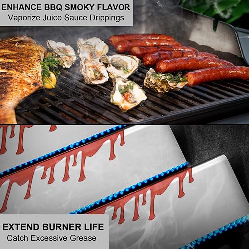 Miniatura 9 de Quemador de parrilla 69785 y placas de calor 7635 Spirit para E210, E220, S210, S220 Series con control frontal, piezas de repuesto de parrilla para