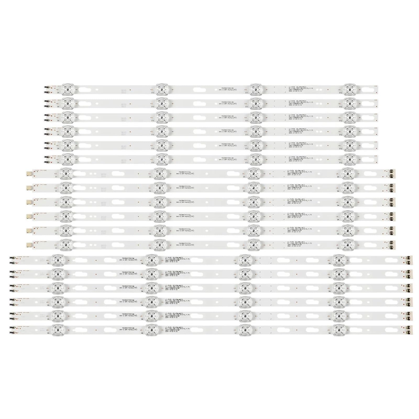 HAJMGUMC LED Backlight Strips Fit for Samsung UE75AU7105K UE75TU7000 UE75TU8000 UE75TU7020 UE75TU7100 75TU8000 LM41-00897A 00898A 00899A