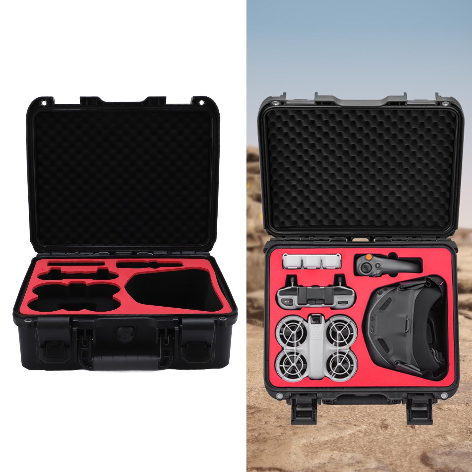 Custodia Impermeabile per Drone NEO e Accessori, Custodia Rigida Impermeabile IP67 NEO, Custodia da Viaggio Portatile per Occhiali N3