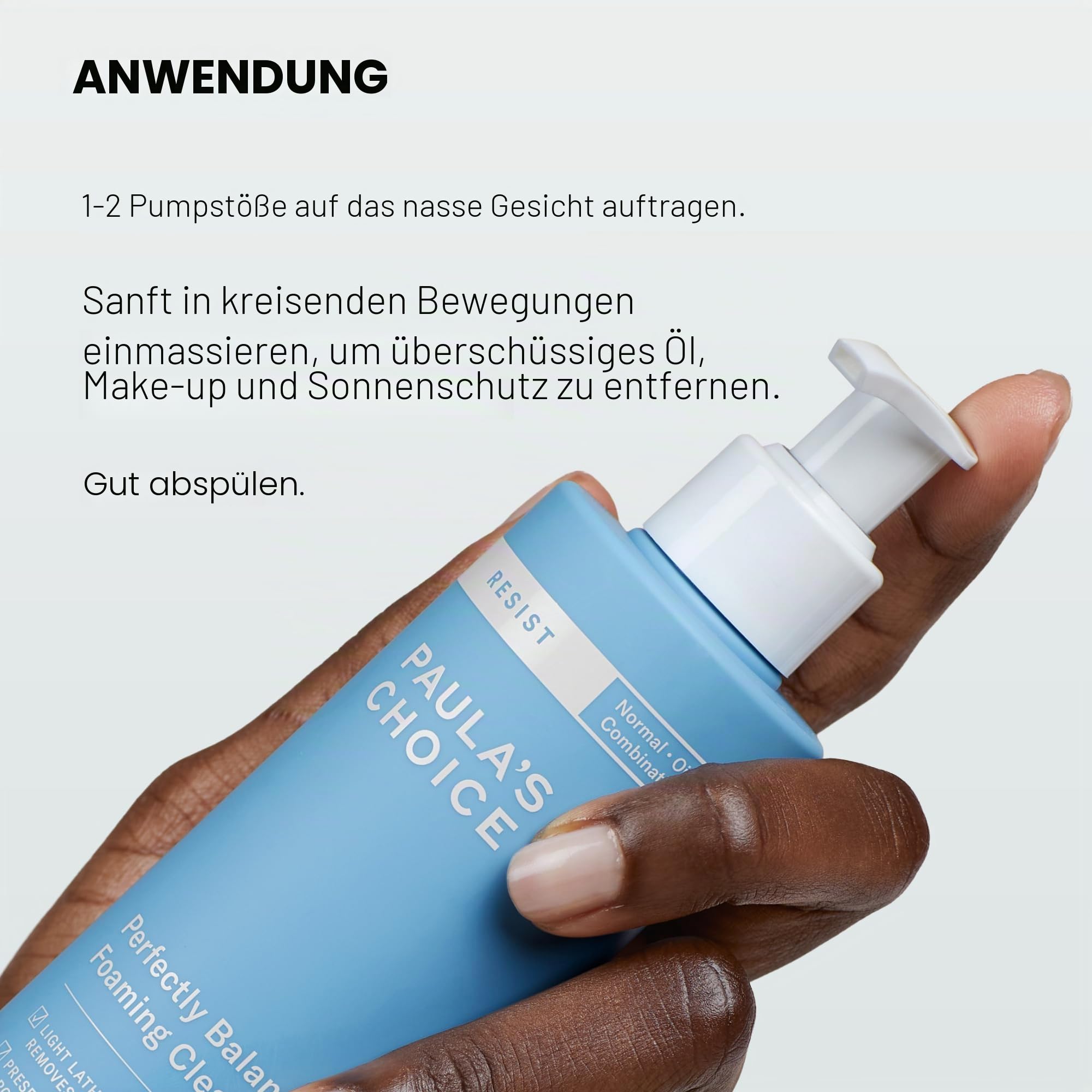 Paula'S Choice Anti-Aging Moisturizing Foaming Cleaner für Mischhaut und fettige Haut 190ml Weiß