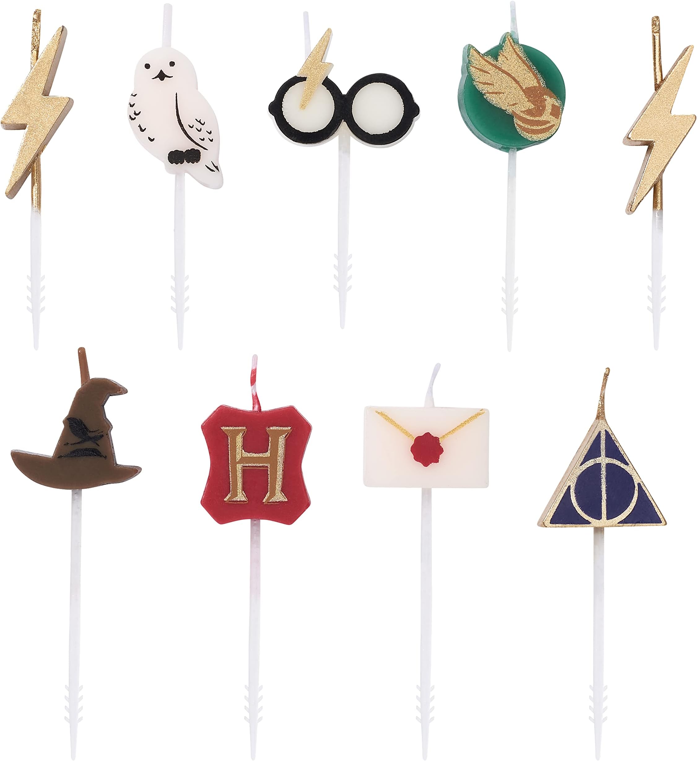 Papyrus Birthday Candles, Harry Potter Cake Topper (9-Count)